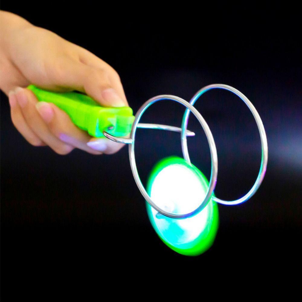 Plastic Magnetic Orbital Gyroscope Magnetic Adsorption Auto Glows Rotating Gyro Party Favors