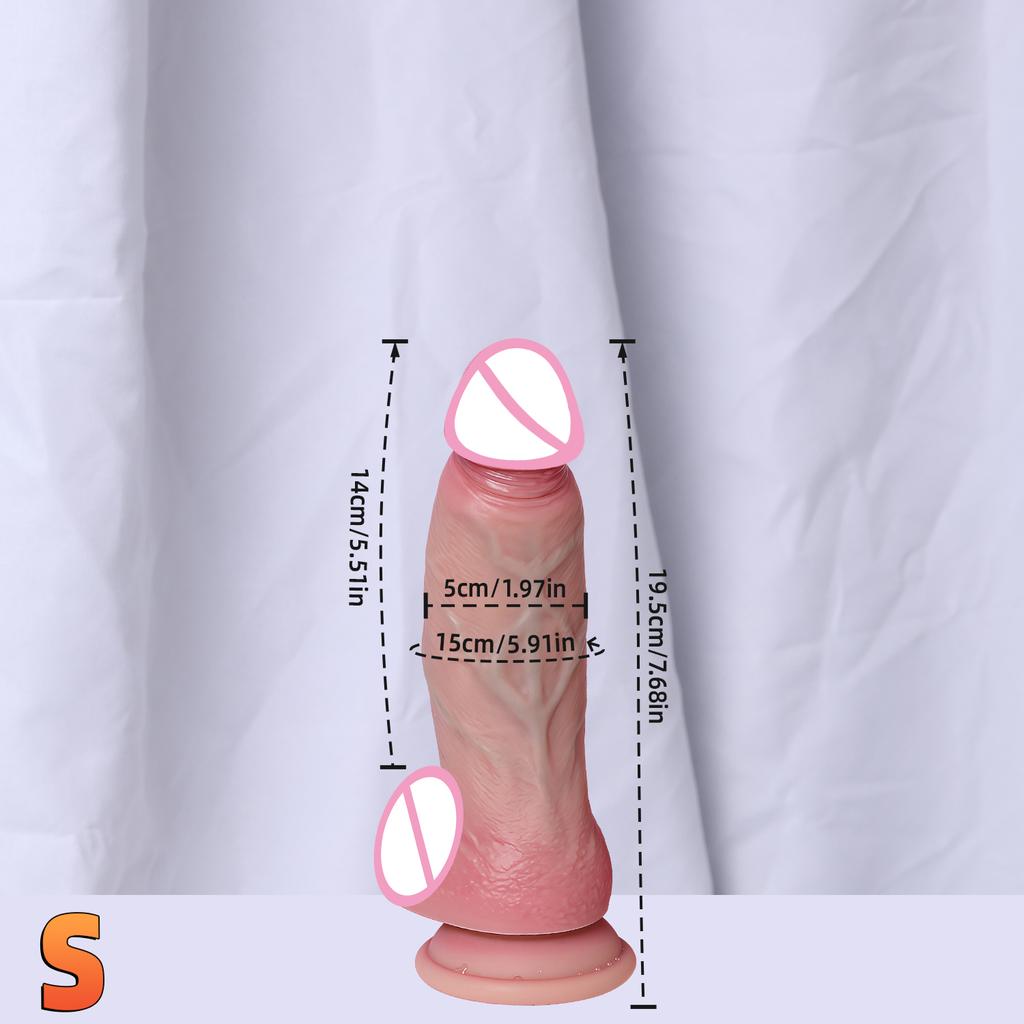 New Realistic Soft Double Silicone Big Dildo 2 Colors Penis 3 Sizes Vaginal Masturbation Suction Cup Dick Woman Anal Sex Toy