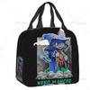 Satanic  Cat Insulated Lunch Bag Waterproof Thermal Cooler Lunch Box with Side Pocket for Women Men Kids Camping Travel