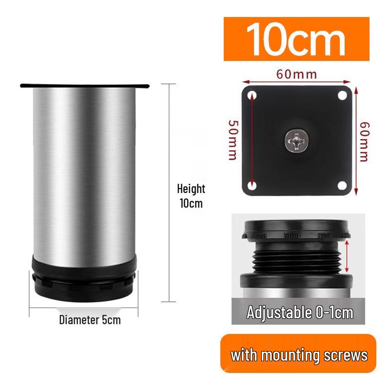 Adjustable Stainless Steel Furniture Legs - Sofa, Coffee Table, TV Cabinet Support
