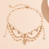 Beaded Niche Design Sweet and Cool Y2k Butterfly Choker Qianxi Style Dopamine Necklace