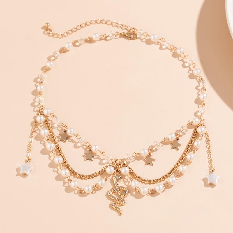 Beaded Niche Design Sweet and Cool Y2k Butterfly Choker Qianxi Style Dopamine Necklace