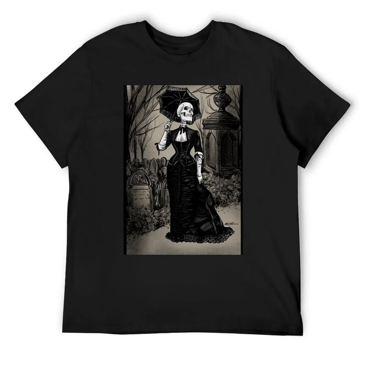 Cemetery Stroll T-Shirt Funny t-shirts boys animal print summer shirt T-shirt men S