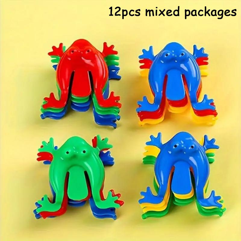 

12/24pcs Mixed Color Jumping Frog Bounce Fidget Toys Antistress Relieve Family Game Birthday Party for Children Boy Gifts