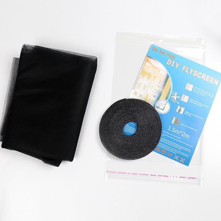 Self-Adhesive Polyester Mosquito Protection Screen with Easy Installation - HD Thickened Invisible Window Curtain 150x200 cm