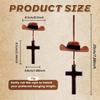 Love Cross Car Ornament Cowboy Hat Rearview Mirror Decoration  Fashionable Accessories
