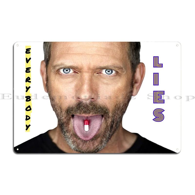 Dr House Md Metal Sign Living Room Club Customized Wall Cave Cinema Dr House Tin Sign Poster