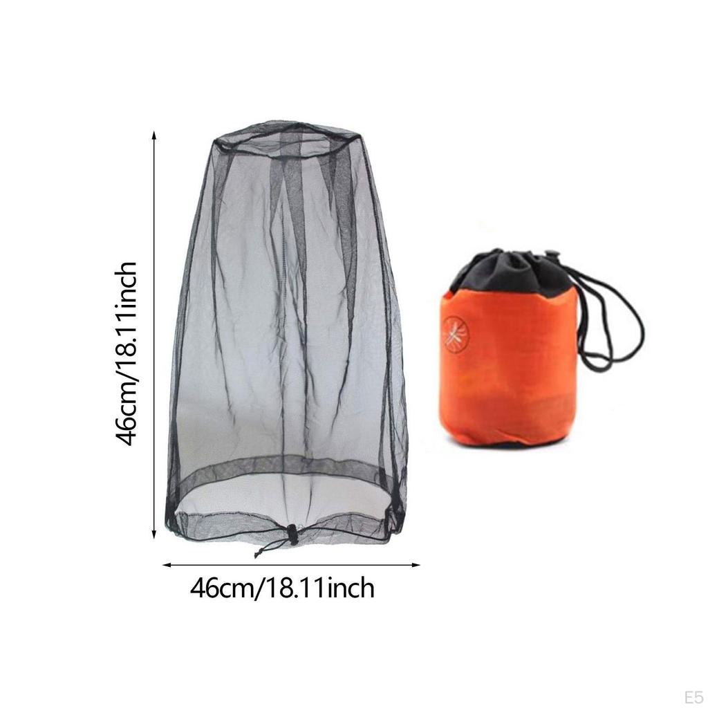 Ansiktsnät med förvaringspåse, Mjukt nät för resor och utomhusaktiviteter