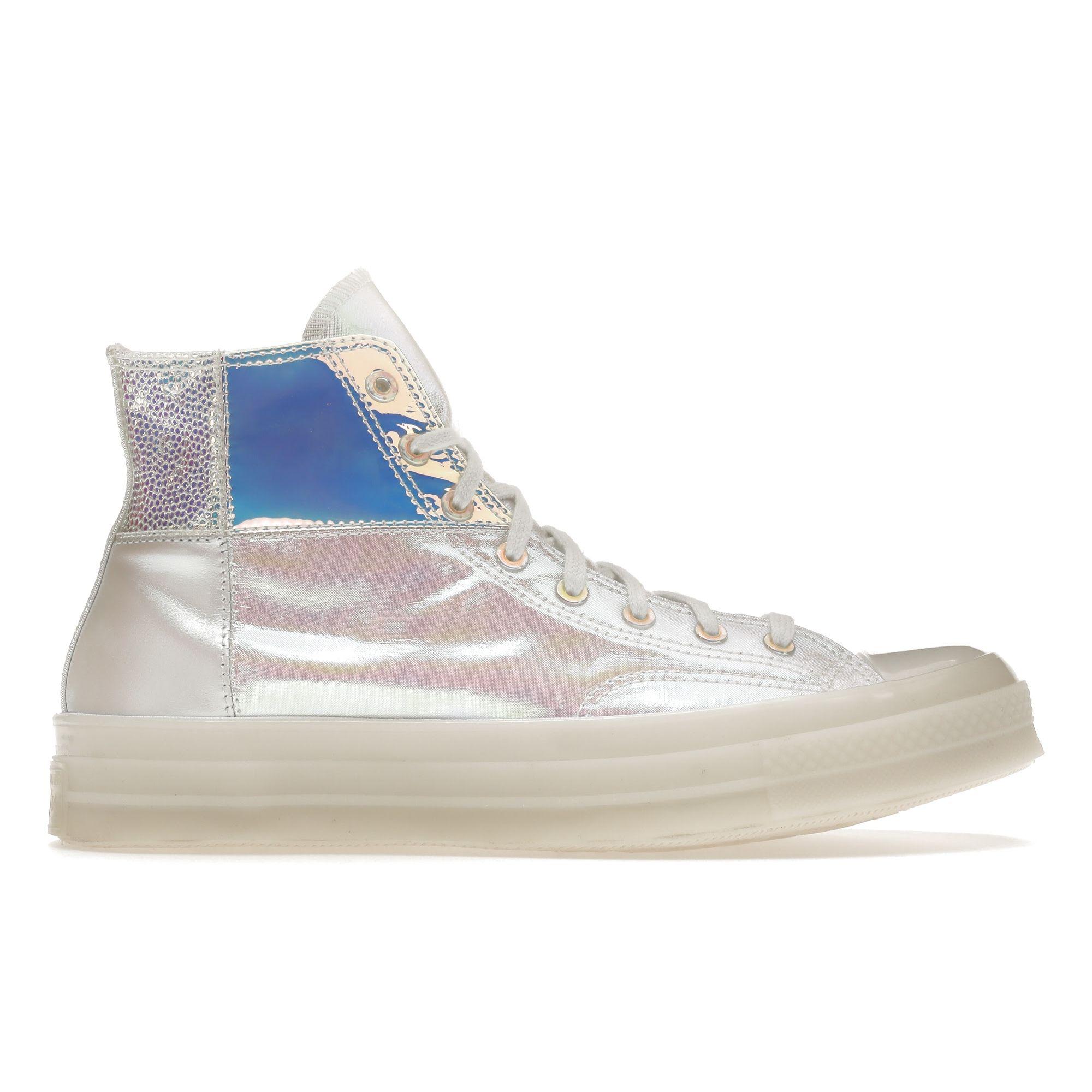 

Converse Chuck 70 High Summer Glow - Кроссовки унисекс с переливающимися белыми 169039C