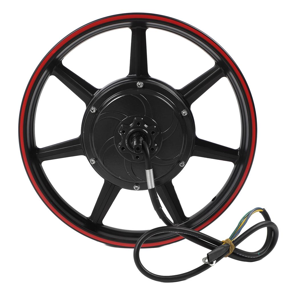 16 Inch Dual Hall Brushless Hub Motor 48v‑72V 800‑2000W DC Disc Brake Motor for Electric Motorcycle Scooter