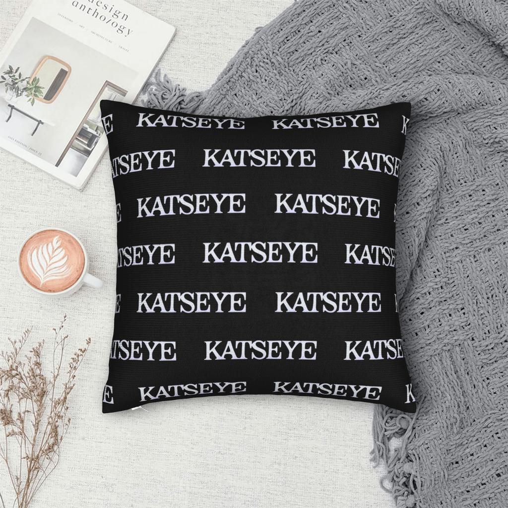 Katseye Merch Sad Square Pillow Case Polyester Cushions For Sofa Pop Music 45*45Cm Cushion Covers