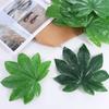 5pcs Realistic Artificial Octagonal Leaf Elegant Artificial Plant  Home Decor