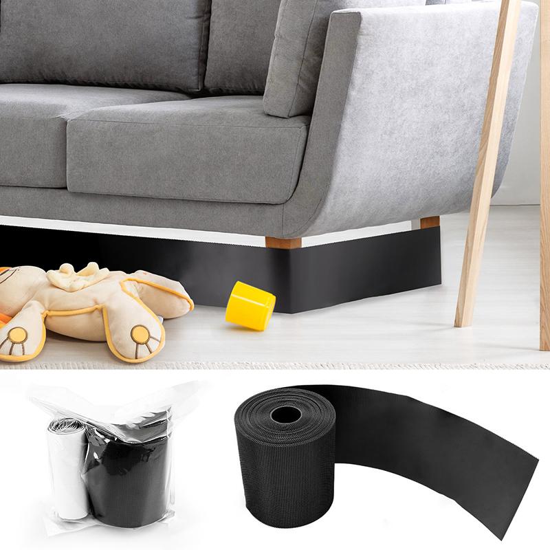 3/6/10M Sofa Toy Blocker Dustproof Adhesive Strap Under Couch Blocker Adjustable Sofa Edge Baffle Fixed Strap Interceptor