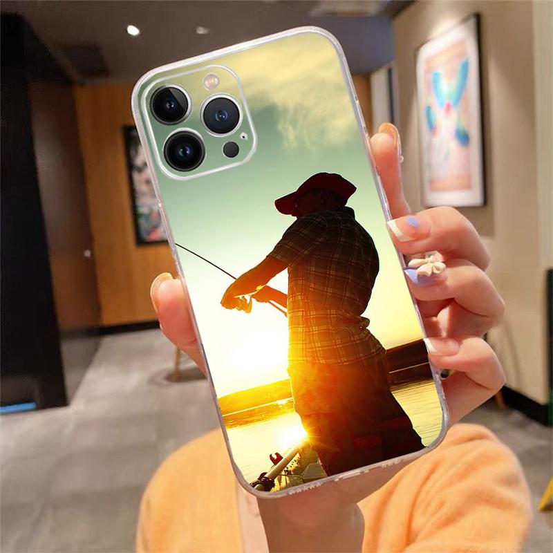 Phone Case For iphone 17ProMax Air 16 15 14 13 Pro Max 15 16 Pro 15Plus Bass Fishing Fisherman Hunting Man