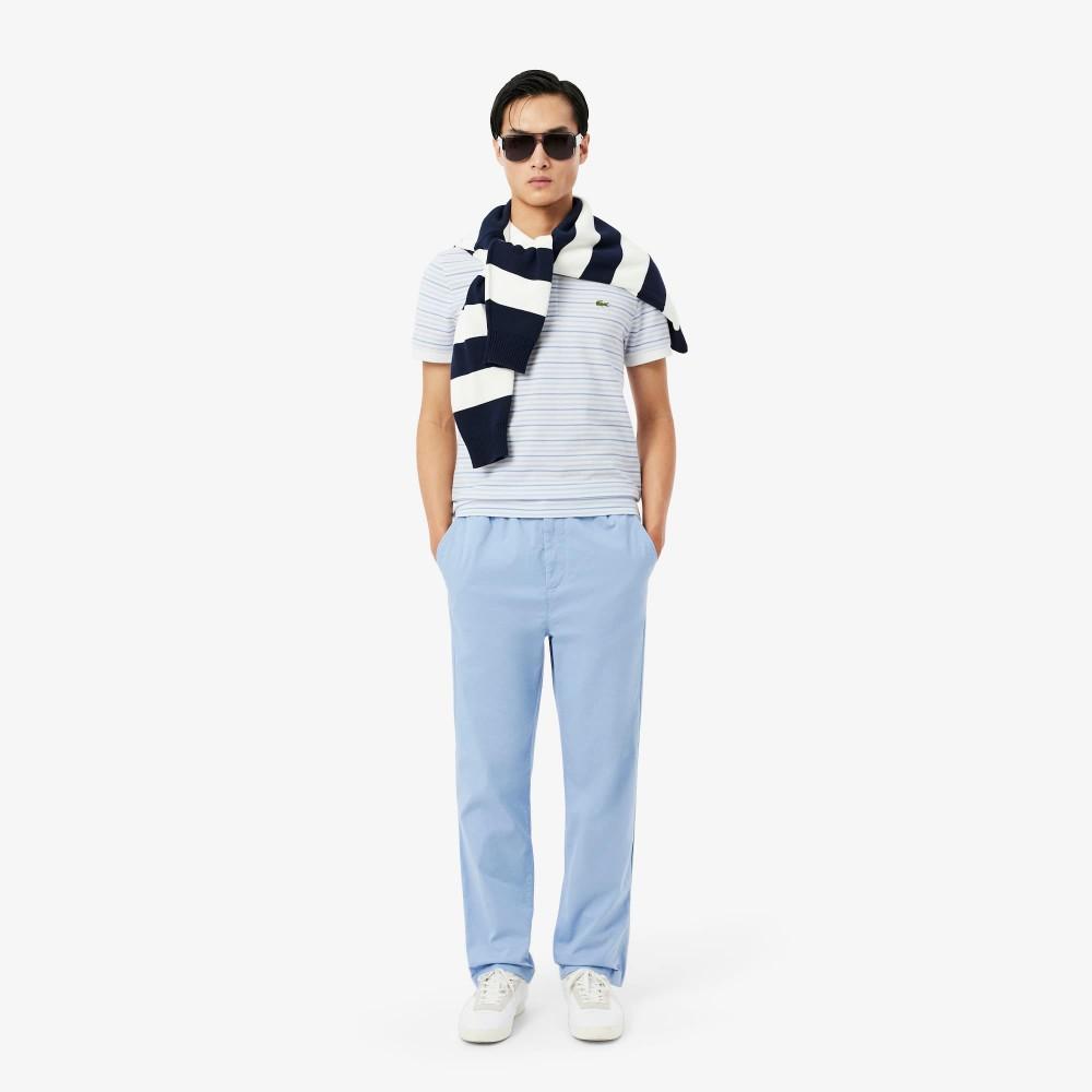 [lacoste] Men's Multi-Stripe Short-Sleeve Polo Shirt PH5962-56GWB5