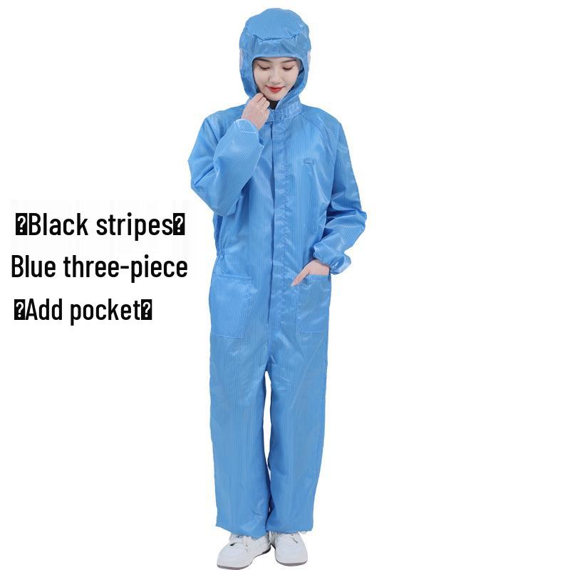 Unisex Anti-static Hooded Jumpsuit - Dustproof, Dust-free Cleanroom Protective Workwear