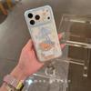 Ins Korean Laser Raindrop Bear Is Suitable for iPhone17promax Apple 16pro Mobile Phone Case 15promax