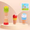 Wooden Ice Cream Shop Pretend Play & Cash Register Toy for Kids