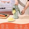 Deluxe Version of The Storm Vegetable Slicer with 5 Replacement Heads, a Rotating Mandolin for Slicing Vegetables And Fruits, a Shredder