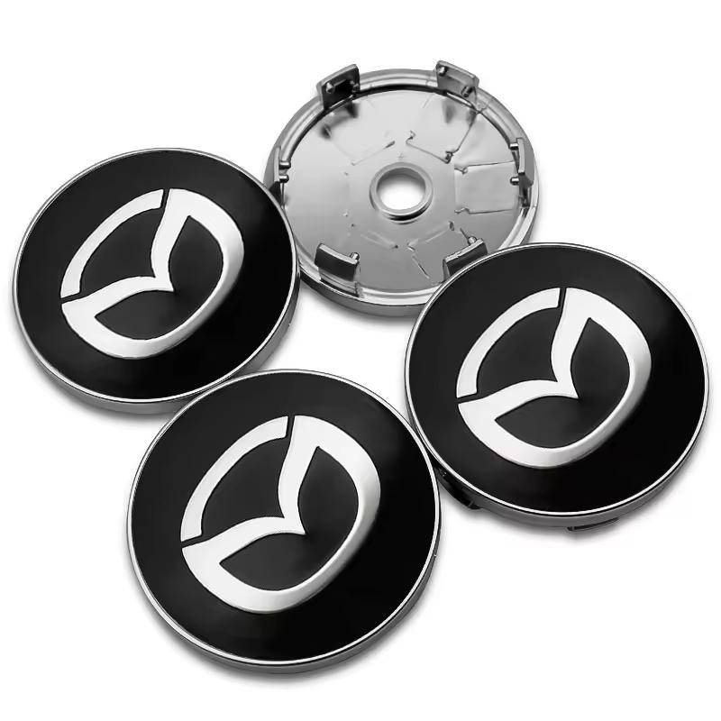 4pcs 56/60mm Car Wheel Center Hub Caps Rim Cover For Mazda 2 3 5 6 323 626 CX3 CX5 CX30 Demio Atenza Axela MX3 MX5 RX8 Accessory