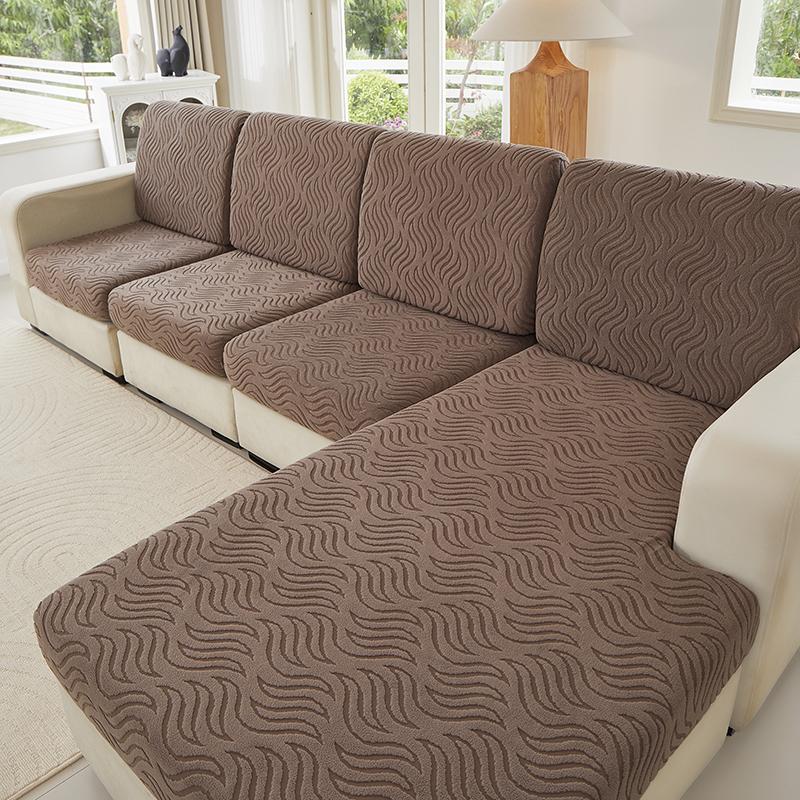 High Stretch Sofa Slipcover Single Piece Furniture Protector For Living Room Bedroom Office Dustproof Universal Couch Cover