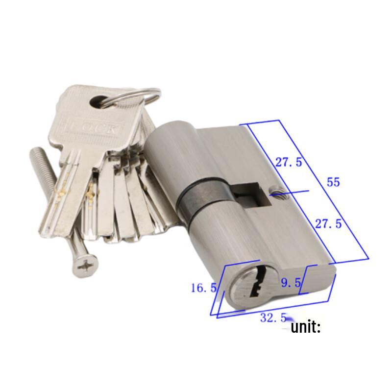 Dewei Lion Frameless Glass Door Lock Cylinder