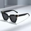 New European and American Fashion Butterfly Frame Large Frame Sunglasses Men's and Women's Driving UV Protection Sunglasses Are Popular