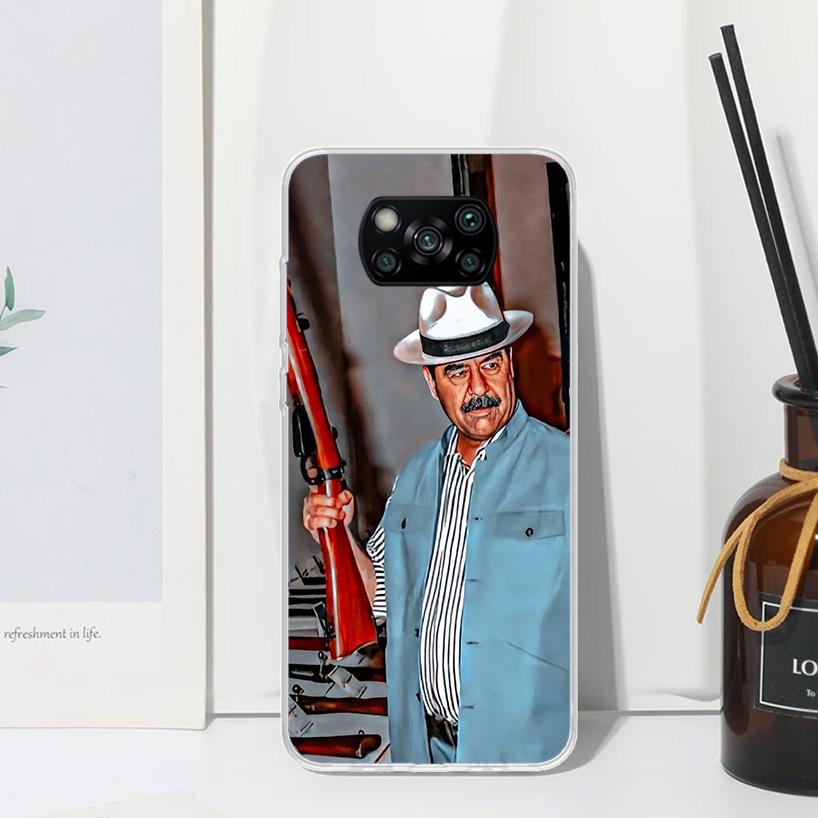 Etui Fashion Saddam Hussein Iraq Arabic Phone Case For Xiaomi Poco X7 X6 X5 M7 M8 Pro F7 Ultra Redmi 15C 15 13C 13 12C 12 10 10C