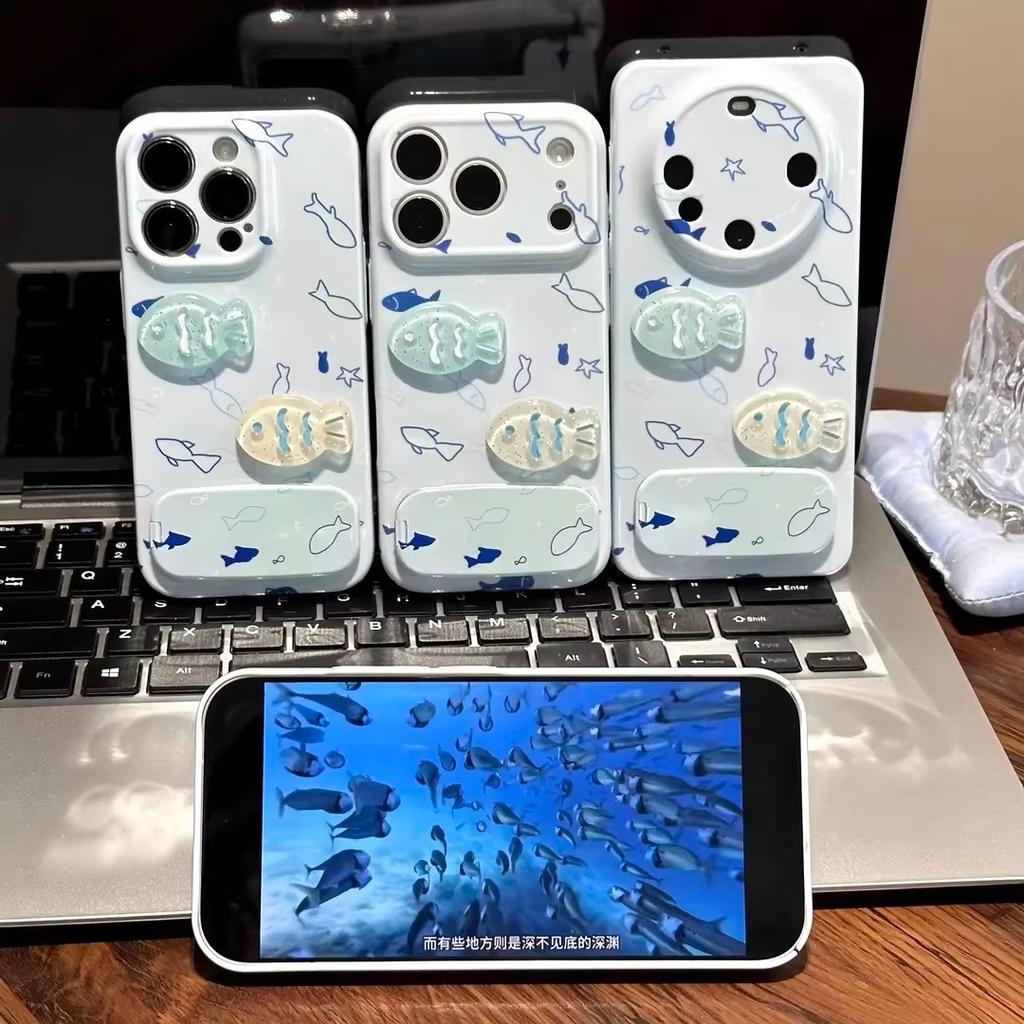 Small fish doll soft film is suitable for Apple 17Pro/16 mobile phone case 15/14/13 Huawei PURA80/70