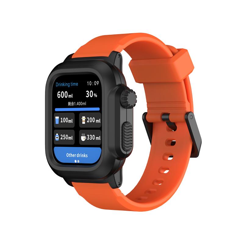 Waterproof Shell For Apple Watch Case 45mm 44mm 41mm 40mm 42mm Outdoor Sports Silicone Bracelet Wristband iWatch 9 8 7 6 5 4 SE