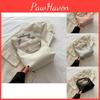 Fashionable Grey Pearl Embroidered Underarm Bag Versatile Small Pu Shoulder Purse For Women