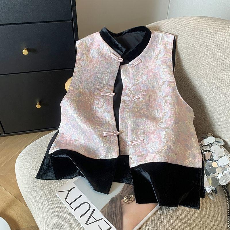 Guochao Vest Women's Year Mother's Year Women's Super Fairy Festive Top