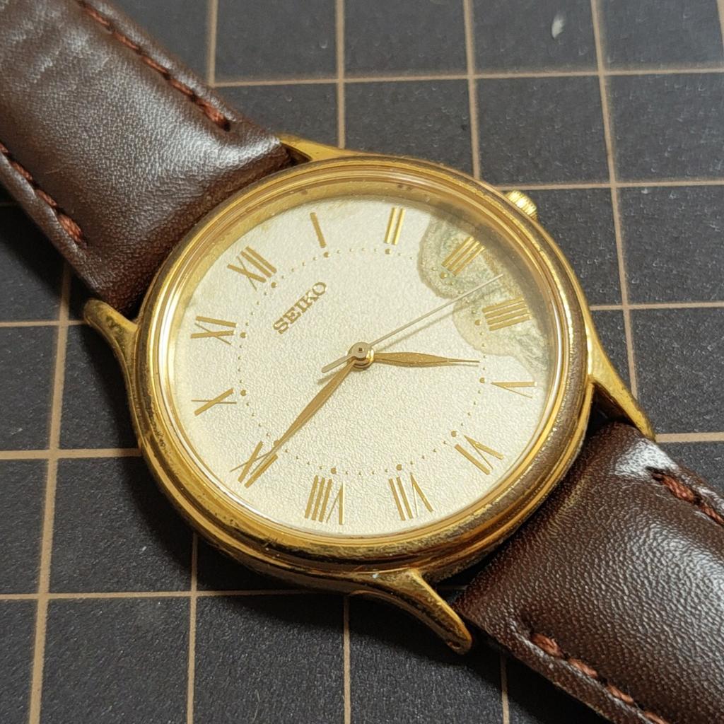 SEIKO Quartz Dial Management K26 [Working Condition] 5E31-6040 Watch, Stain