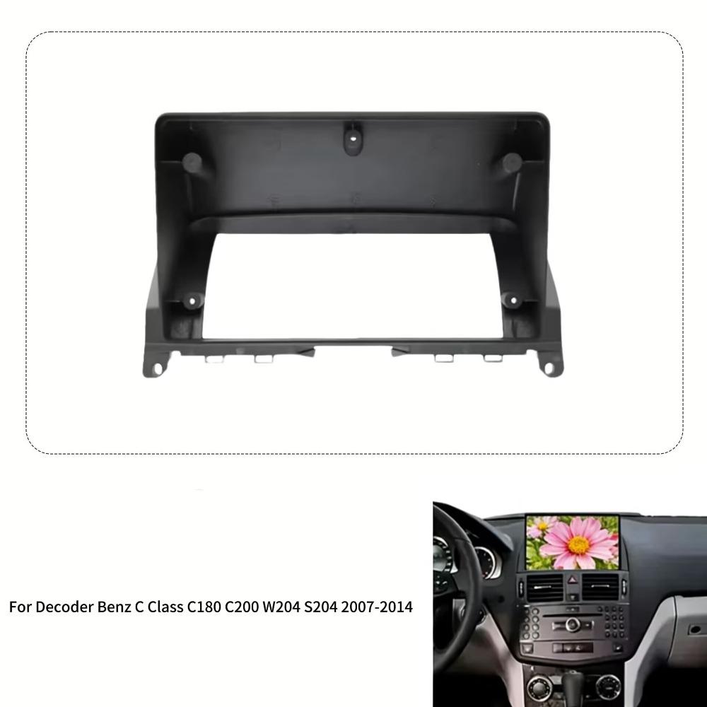 Car Radio Fascia Frame For Mercedes Benz Class C180 C200 W204 S204 2007-2014 9INCH Stereo Panel