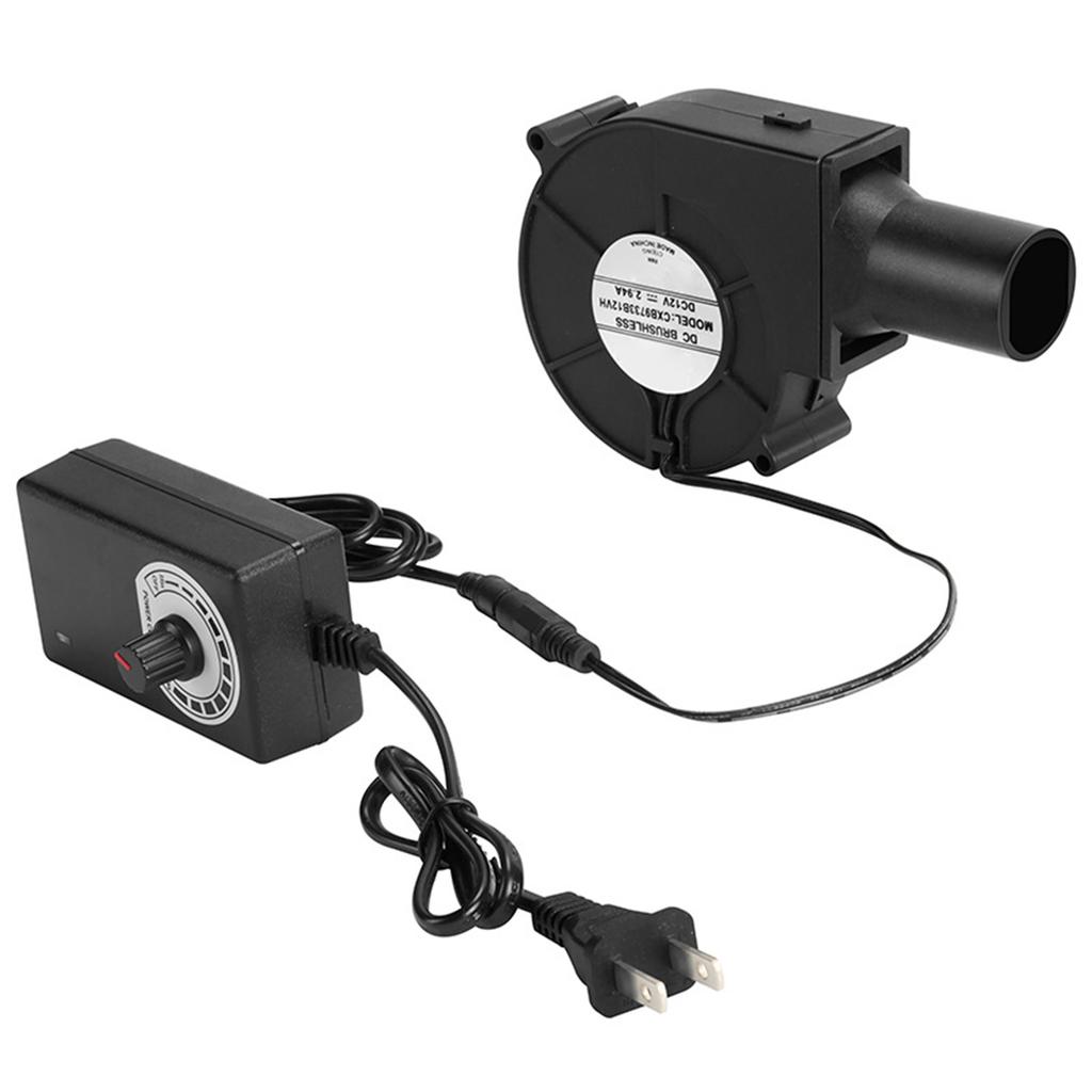 12V 9733 Air Blower Fan Centrifugal Fan With Speed Controller For Exhaust &Cooling Applications In 3D Printer BBQ Grills