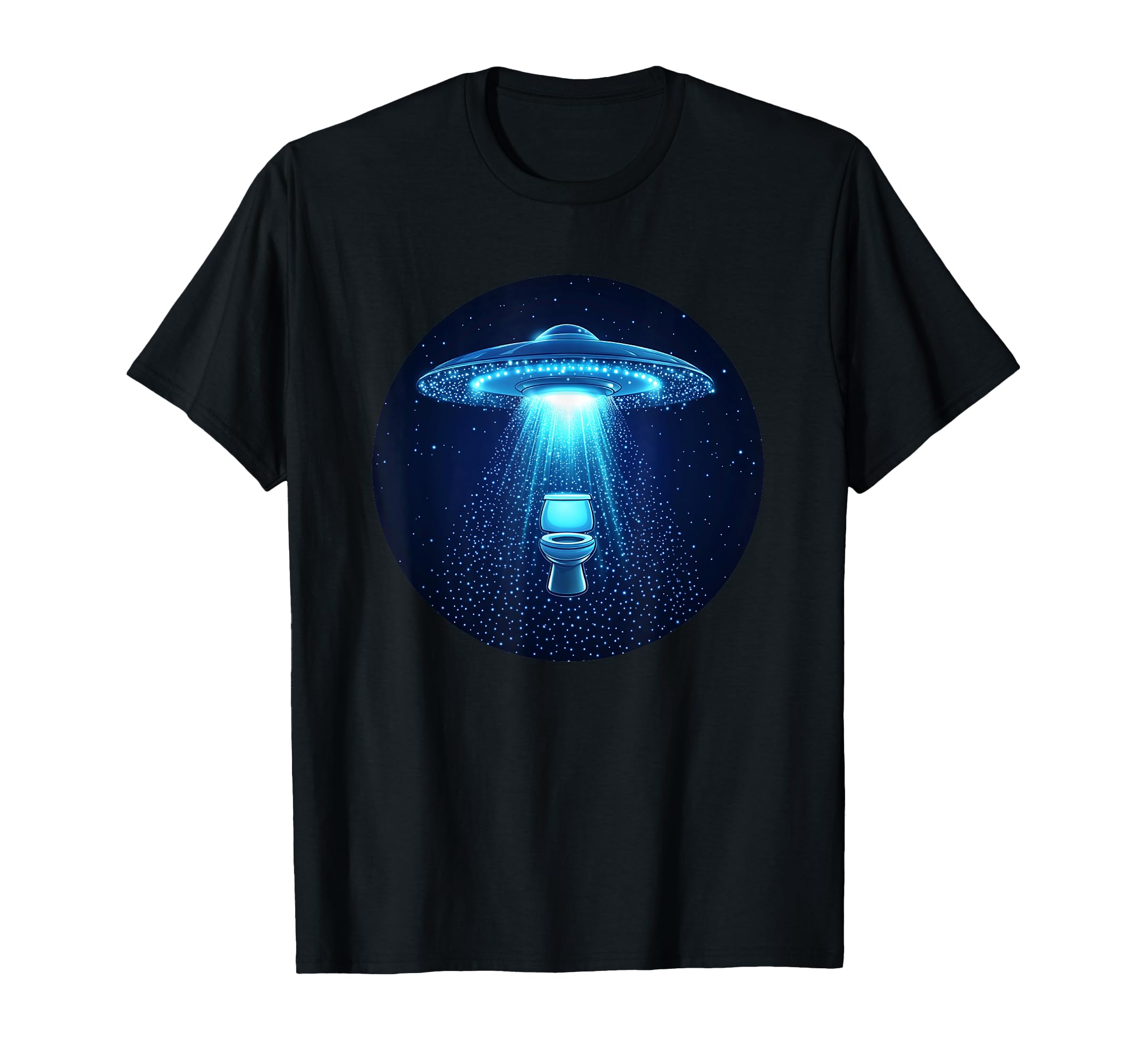 

Funny UFO Beams a Toilet Up Outfit for Alien Fans T-Shirt чорний