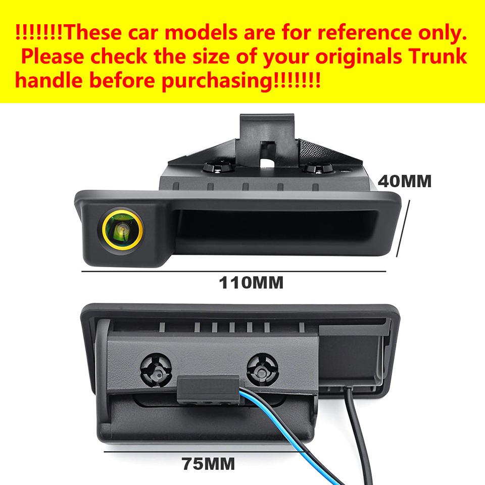 Vehicle AHD 1080P Reverse Backup Trunk Handle Camera For BMW E60 E39 E90 E82 E61 X1 E84 X5 E70 E92 E91 3/5 Series E88 E93 X6 Car