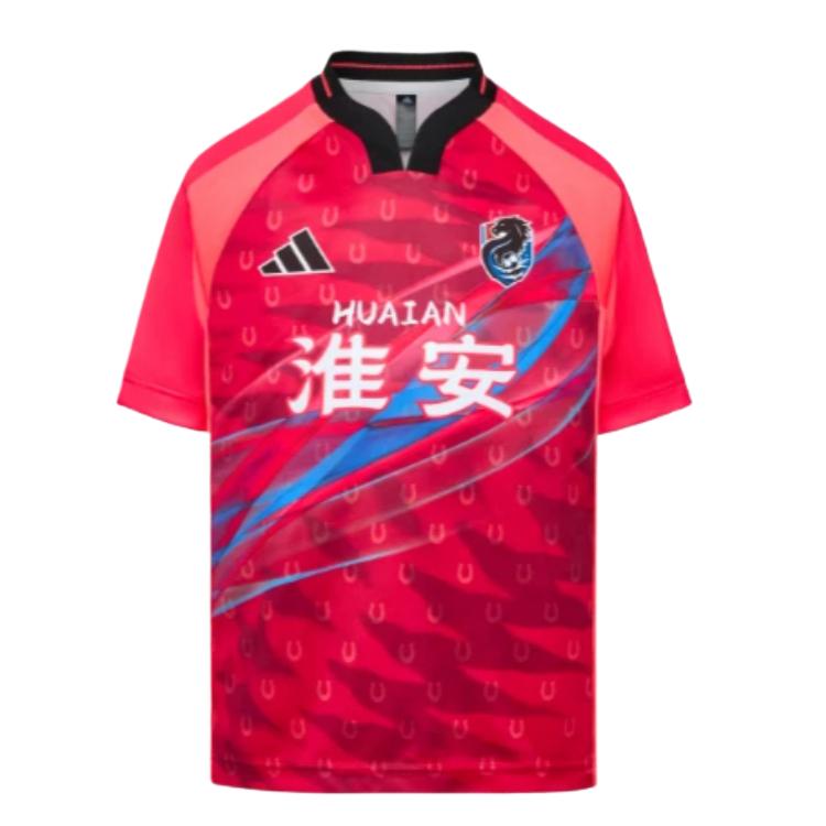 Adidas T-Shirt 2026 Jiangsu Province City Football League Super League Huaian Team Quick-Dry Short Sleeve Comfortable Kids Tops LF7943 152CM