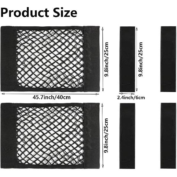 Universal Mesh Cargo Net With Tape Stickers Car Stretchable Storage Net Wall Sticker Organizer Pouch Bag Storage Mesh Net For SUV Car Trunk