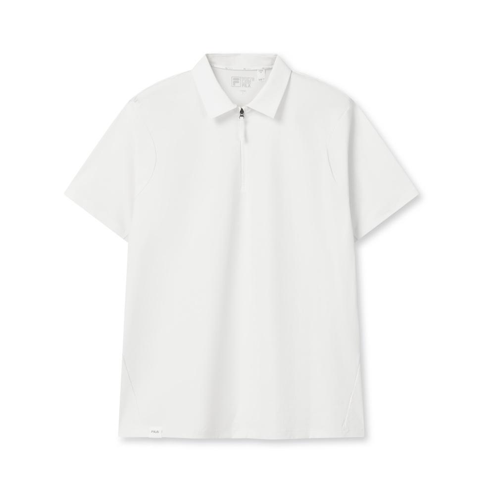 Fila White Fashion Classic Simple Casual Comfortable Loose Short Sleeve Polo Shirt Men tops Cloud-White F11M623125FWT M