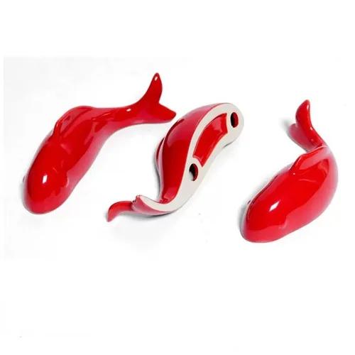 Creative Three-piece Suit Ceramic Fish Wall Decoration Simulation Animal Carp Hanging Three-dimensional Background Wall Room Dec