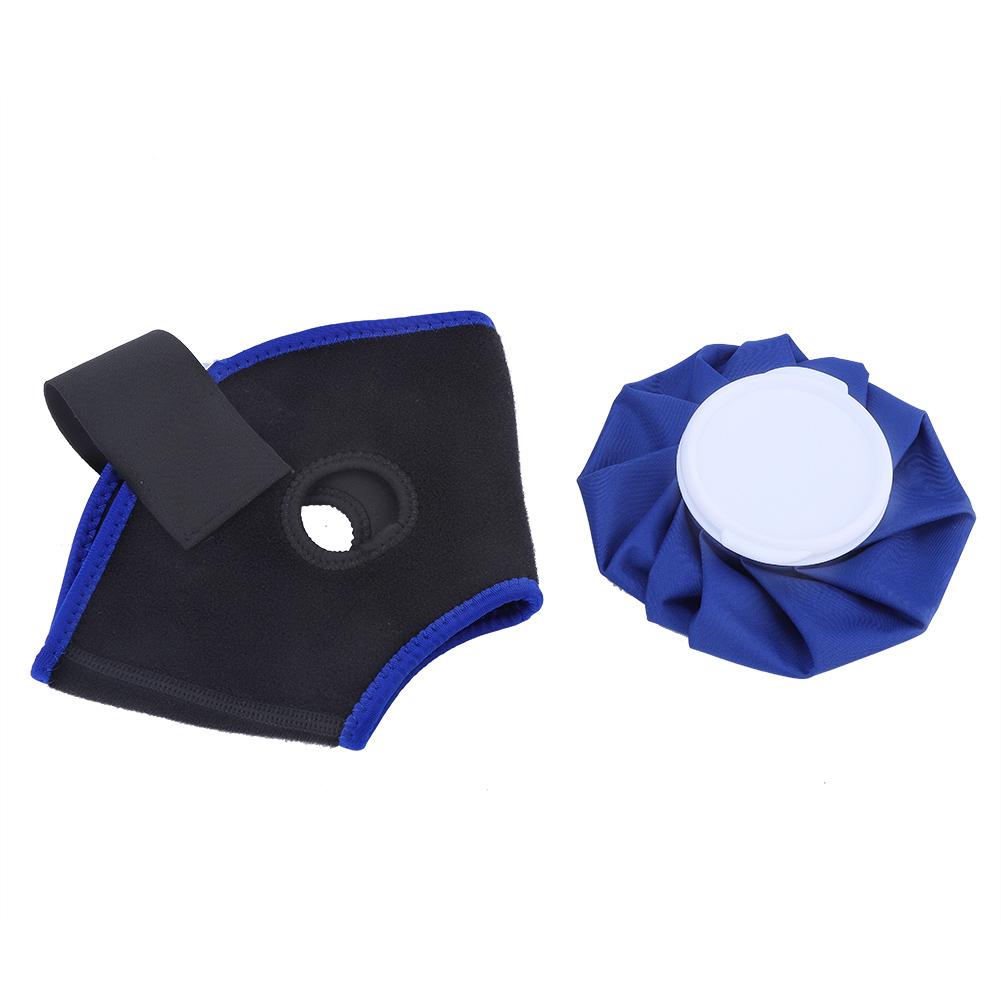 Ice / Hot Compress Cloth Pack Ankle Brace Kit Physiotherapy Blue 6 Inches Ice Bag