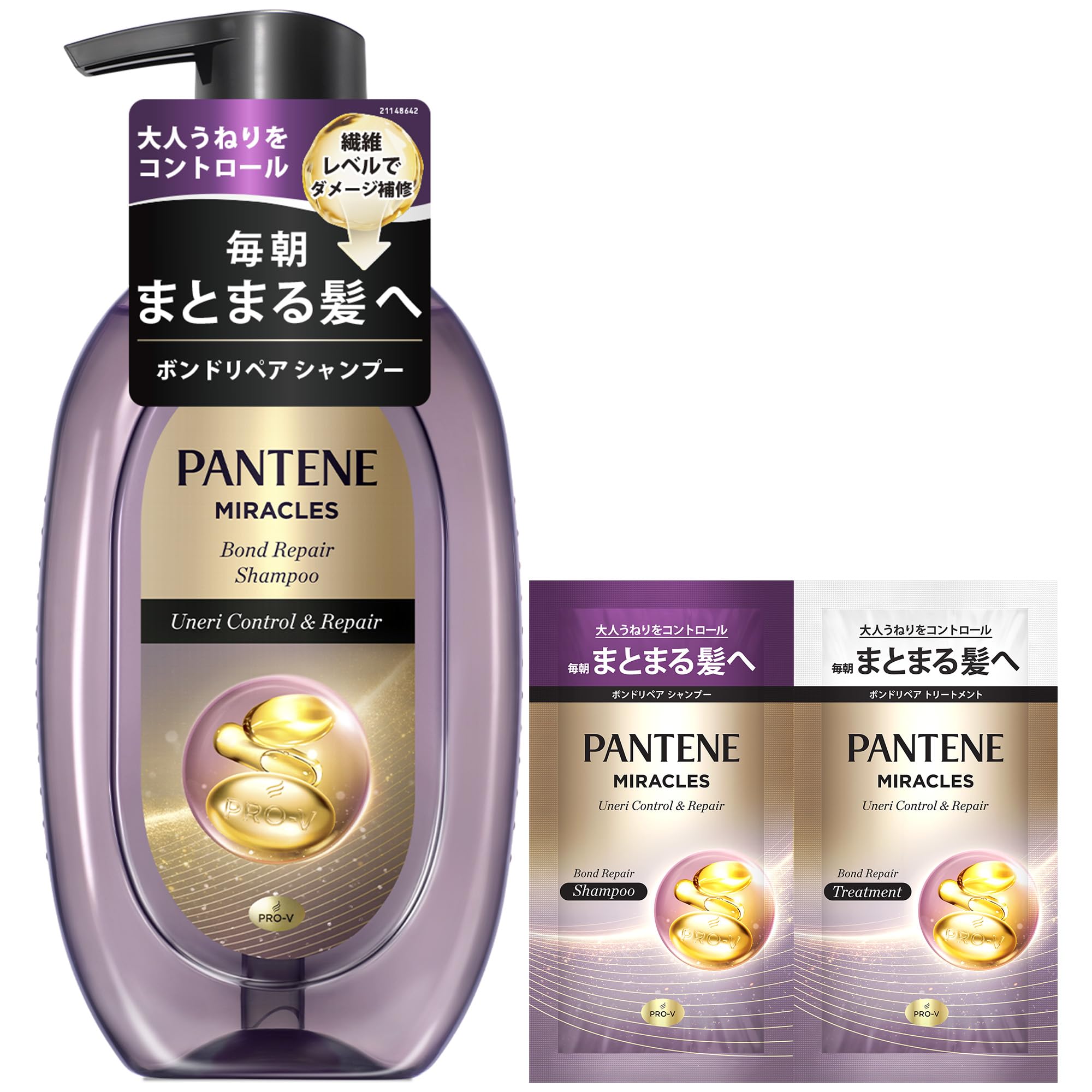 

Pantene Miracles Шампунь 440г Помпа Контроль Пушистости Восстановление + (10г + 10г) & [Бонус включен]