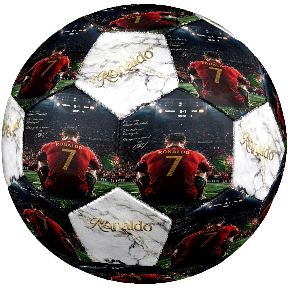 Ronaldo's Legacy Madrid Size 5 Soccer Ball Machine Sewn Indoor/Outdoor Universal Football Soccer Accessory Distinctive Home Decor And Party Gift