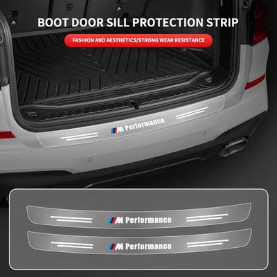 Car Rear Bumper Trunk Sill Transparent Protector Sticker For BMW M M3 M5 M6 X3 E46 E90 F30 G20 E36 E34 X6 G20 G30 Accessories