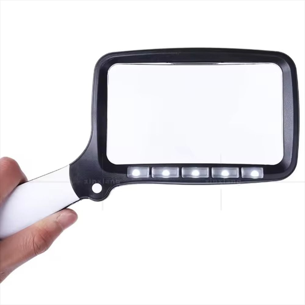 Lupa se 5 LED světly Zvětšení 3x Stmívatelná funkce Lupa Ergonomie 2 režimy 3X Lupa