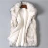 Winter Women's Vest Coat Wool Vest Faux Fur Vest Stand Collar Vest Jacket Outdoor Windproof