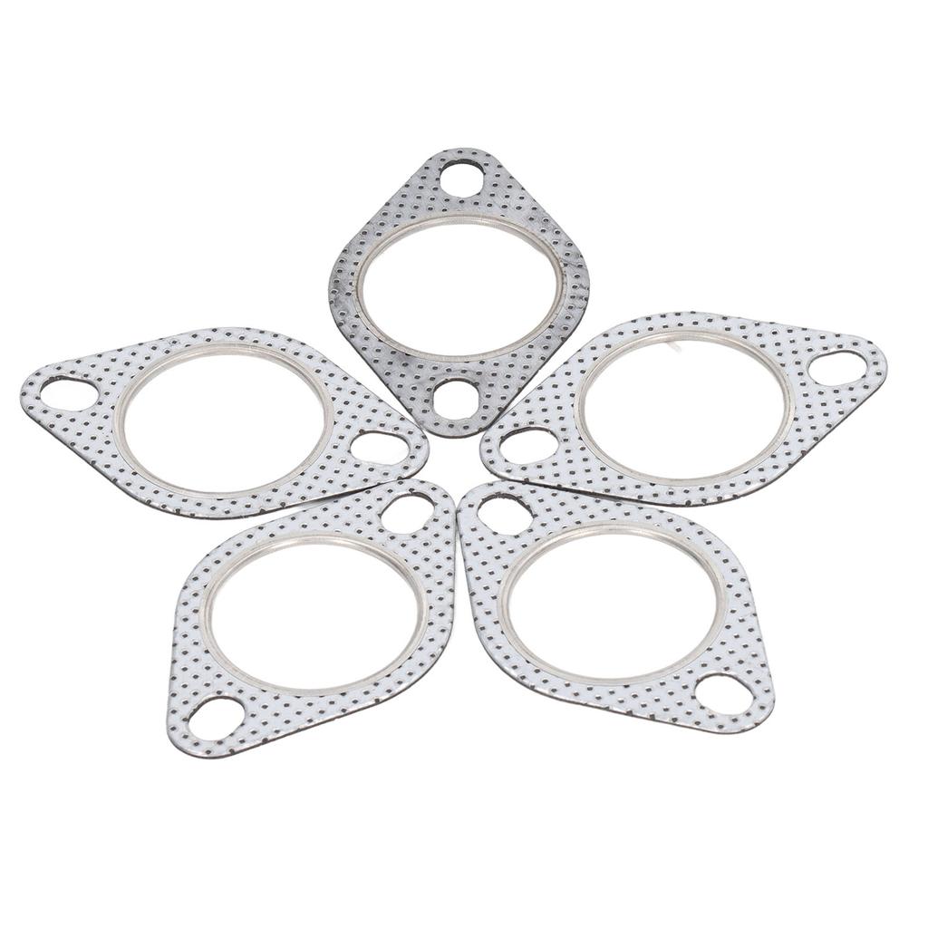 5 Pezzi Guarnizione Flangia Tubo di Scarico 2 pollici Resistente alle Alte Temperature per Collettore Turbo Collettori di Scarico Tubi Down Dump