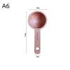 Wooden Measuring Spoon 7.5-45ML Beech Walnut Portable Long Lasting Kitchen Gadget for Restaurant Home Baking Cooking Use