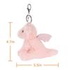 Apricot Lamb Pink Dragon Cute Soft Keychain Plush Perfect for Boys and Fits Kids Backpacks and 10cm Toy, Girls, Purses,